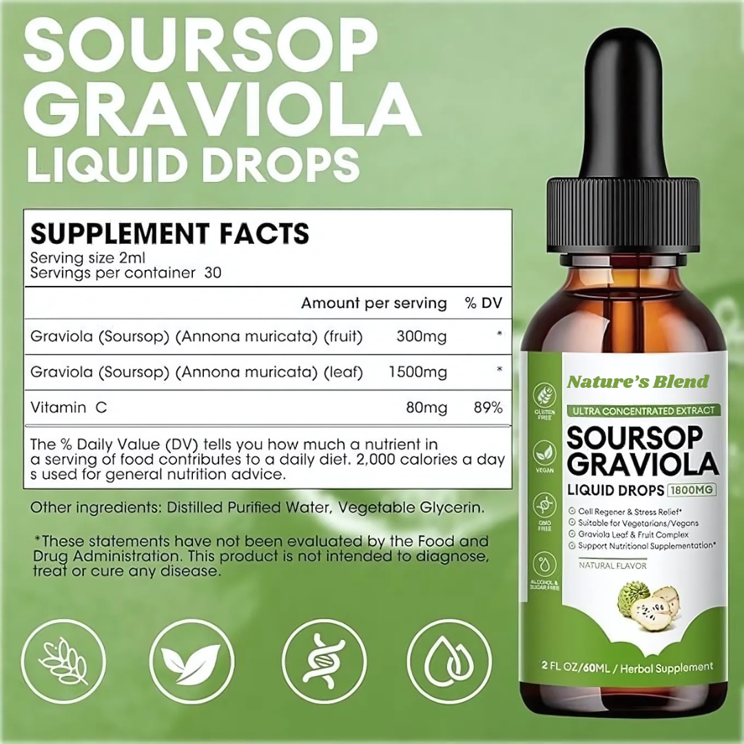 100% Organic Soursop Multivitamin Extract